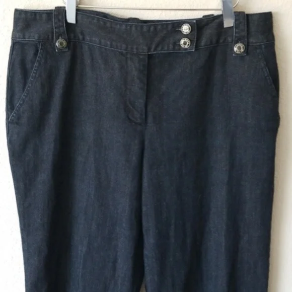 {Talbots} Women's Petites Dark Blue Jeans - Picture 3 of 8